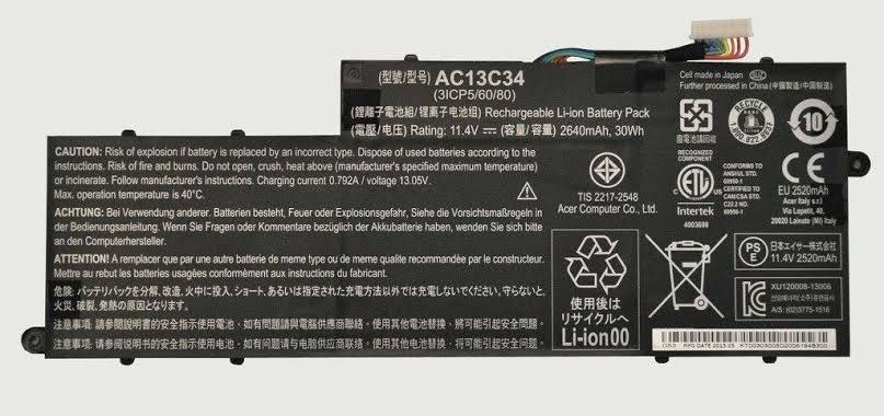 بطارية لابتوب ايسر AC13C34