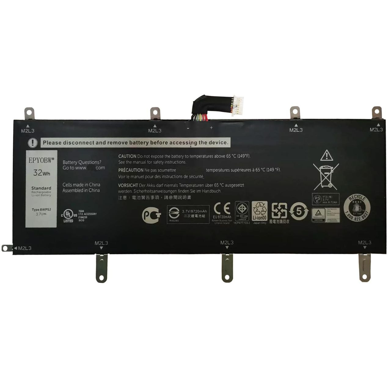 بطارية لابتوب — Dell in 8WP5J