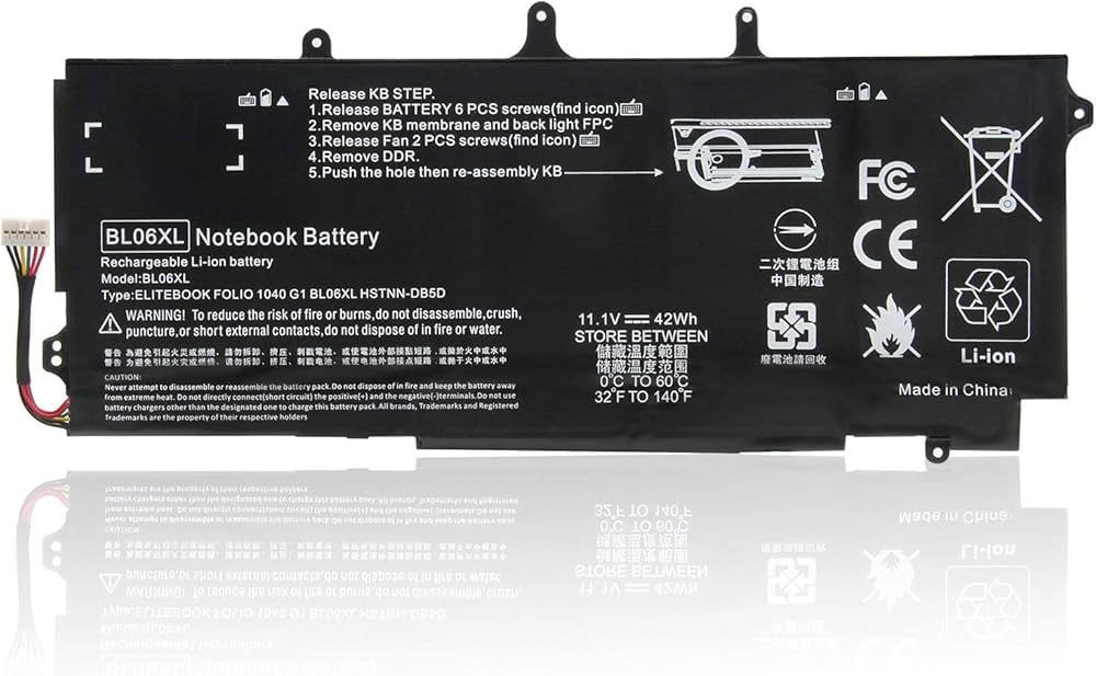 بطارية لابتوب — HP in BL06XL