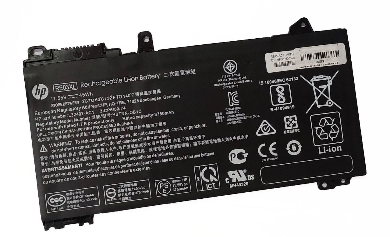 بطارية لابتوب — HP in RE03XL