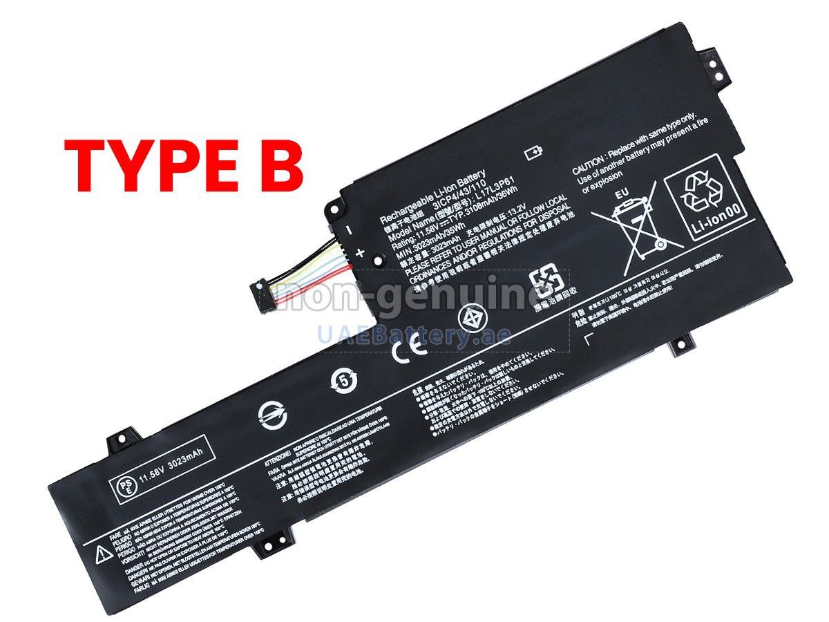 بطارية لابتوب — Lenovo in L17L3P61 / L17C3p61
