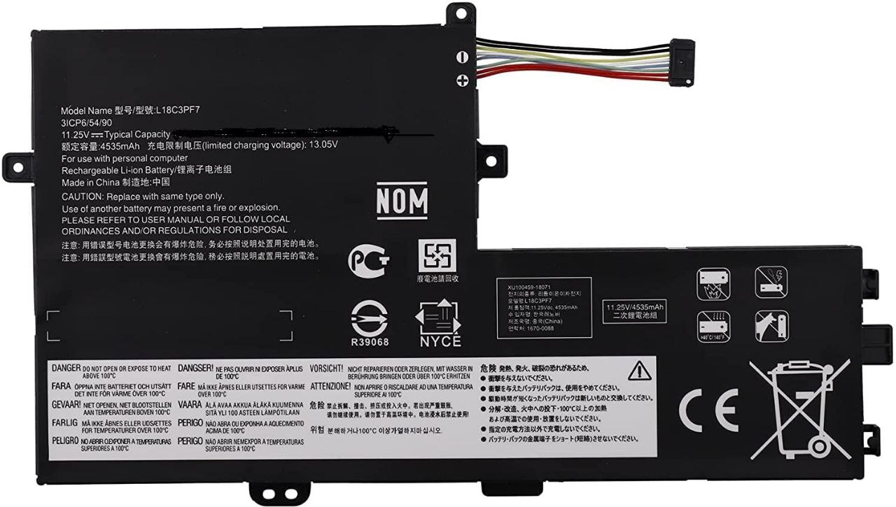 بطارية لابتوب — Lenovo in L18C3PF7 / L18C3PF6 /
