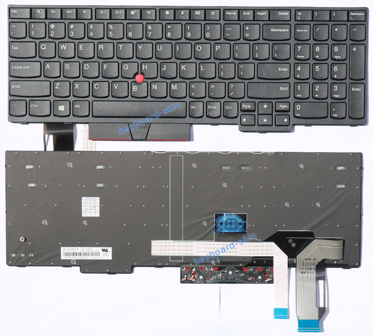 كيبورد لابتوب — Lenovo E580 ضوئي