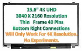 شاشة لابتوب — 156 4K slim 40pin براغي اعلى اسفل
