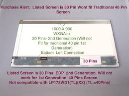 شاشة لابتوب — 173 HD 30p 600 *900