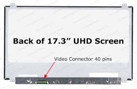 شاشة لابتوب — 173 4K UHD 40p براغي / يسار